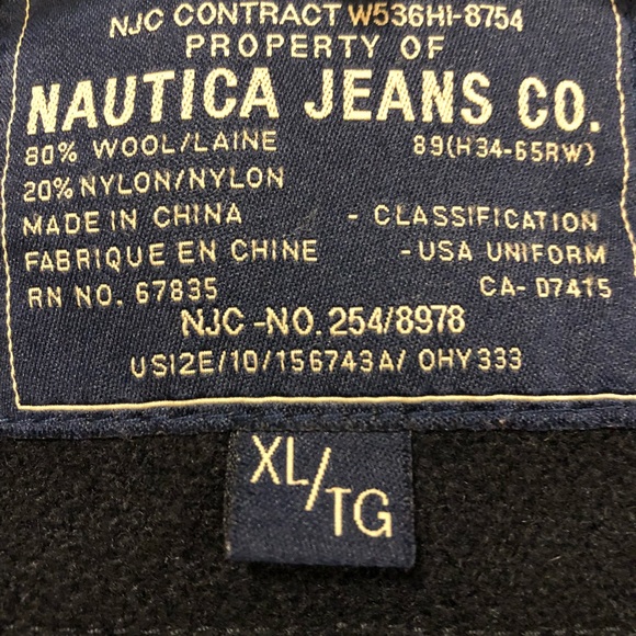 **SOLD**Men’s Nautica Peacoat. Black. - Picture 4 of 5